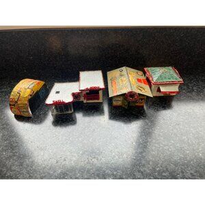 Vtg 1950's -1960's HO Train Layout Model Train Mid Century 4 Various  Buildings